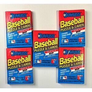 (5) 1989 Donruss Baseball Card Wax packs-possible Ken Griffey Jr RC